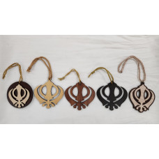 CAR HANGING - WOODEN KHANDA - 5 OPTIONS