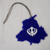 CAR HANGING - PUNJAB MAP CUT OUT- KHANDA - 2 OPTIONS