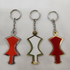 KEYRING - PLASTIC KHANDA (3 COLOUR OPTIONS)