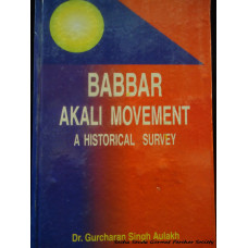 Babbar Akali Movement - a historical Survey