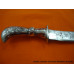 8 inche Stainless Steele Artisitc Kirpan with Engravings and Taj Handle