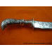 KIRPAN-8 inch Stainless Steel Artistc Kirpan with Engravings and Taj Handle