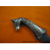 12 inche Artistic Kirpan with Silver Work and Horse Head Handle