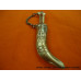 5 inche Brass Artistic Kirpan with Chain Handle