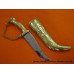 6.5 inche Brass Artistic Kirpan with Chain Handle