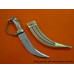 KIRPAN - 9.5 inch Artistic Kirpan with Chain Handle and decorative wooden Sheathe