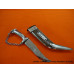9 inche Artistic Kirpan with Chain Handle and "SINGH" imprinted on Sheathe