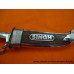 9 inche Artistic Kirpan with Chain Handle and "SINGH" imprinted on Sheathe