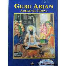 Guru Arjan adorns the throne
